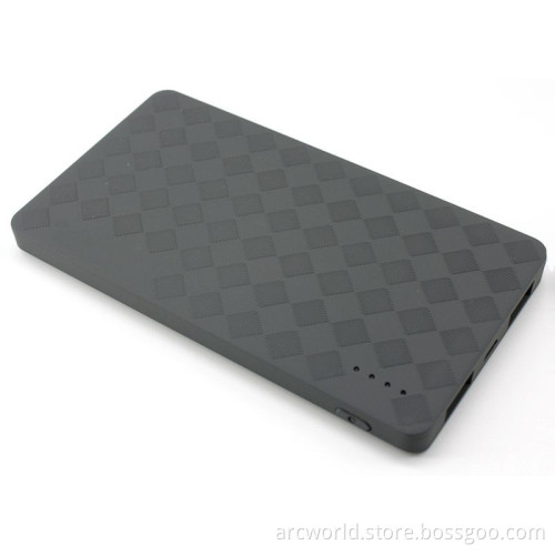 AWC841 8.5mm ABS rohs ce power bank logo printing usb mobile charger 4000 powerbank charger 8000 mah